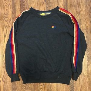 AVIATOR NATION 5-Stripe Crewneck